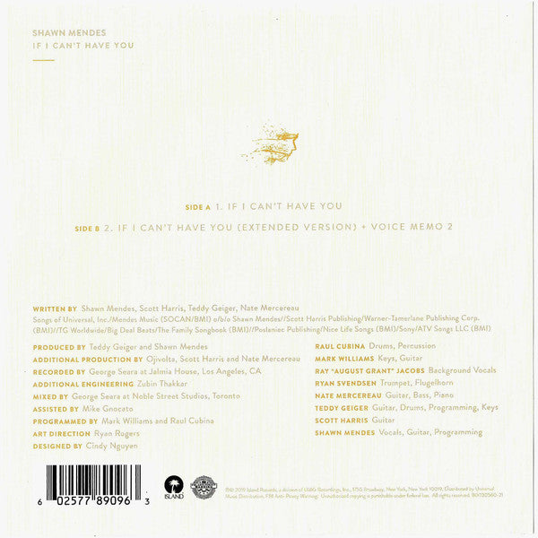 Shawn Mendes : If I Can't Have You (7", Pic)