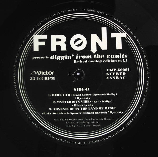 Various : Front Presents Diggin' From Vaults Limited Analog Edition Vol.1 (12", EP)