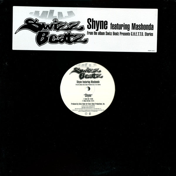 Shyne Featuring Mashonda : Shyne (12", Promo)