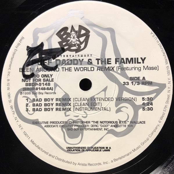 Puff Daddy & The Family : Been Around The World (Remix) (12", Promo)