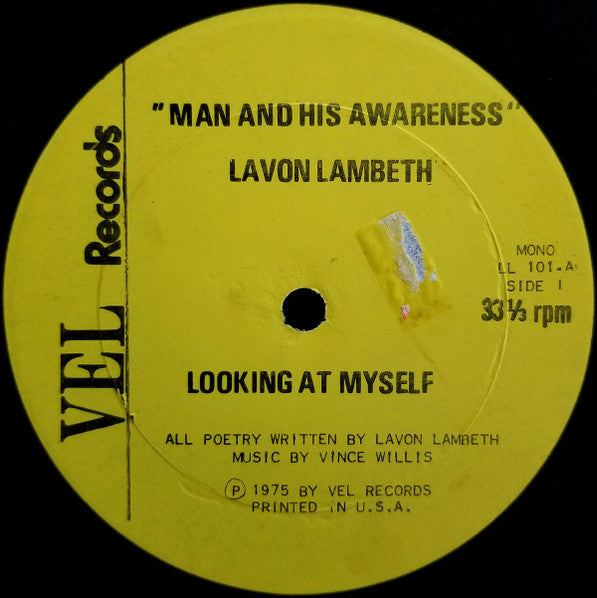 Lavon Lambeth : Man And His Awareness (LP, Album, Mono)