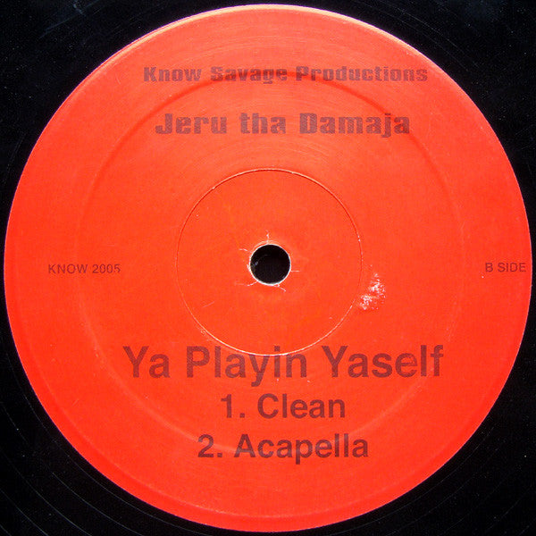 Jeru The Damaja : Ya Playin Yaself (12", RE)