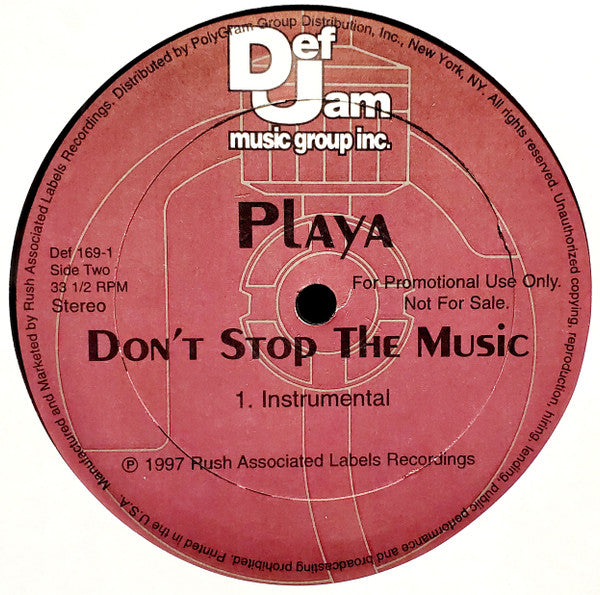 Playa : Don't Stop The Music (12", Promo)