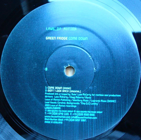 Green Fridge : Come Down (12")