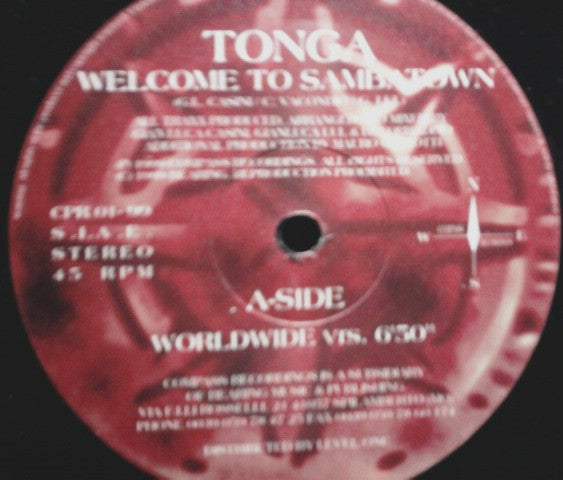 Tonga Feat. D.D. Klein : Welcome To Sambatown (12")