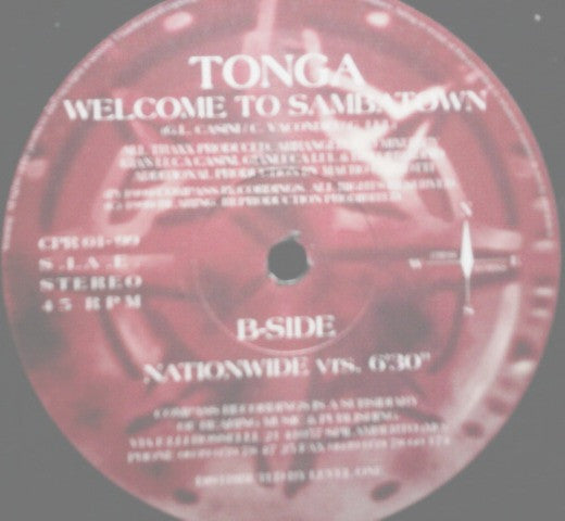 Tonga Feat. D.D. Klein : Welcome To Sambatown (12")