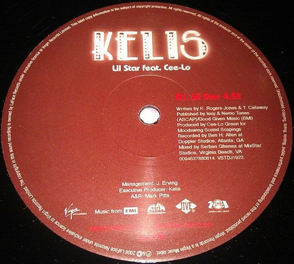 Kelis Feat. Cee-Lo : Lil Star (12", Single, Promo)