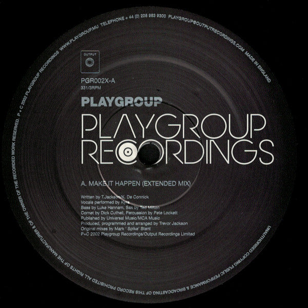 Playgroup : Make It Happen (12", Single, RE)