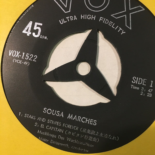 Musikkorps Des Wachbataillons, Friedrich Deisenroth : Sousa Marches (7")