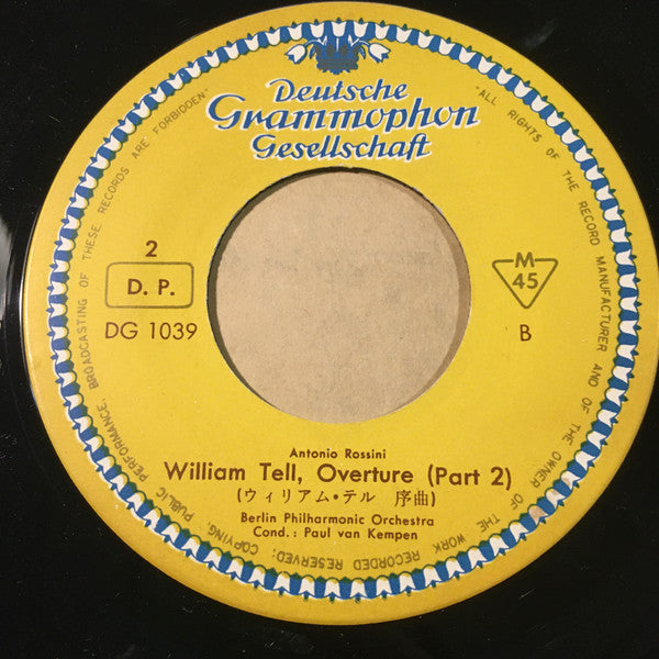 Berliner Philharmoniker : William Tell,Overture (Part 1) (7")