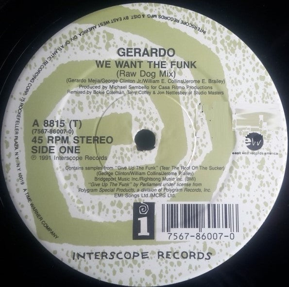 Gerardo : We Want The Funk (12")