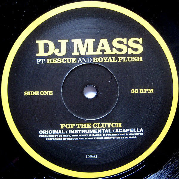 DJ Mass : Pop The Clutch / Mindgames (12")