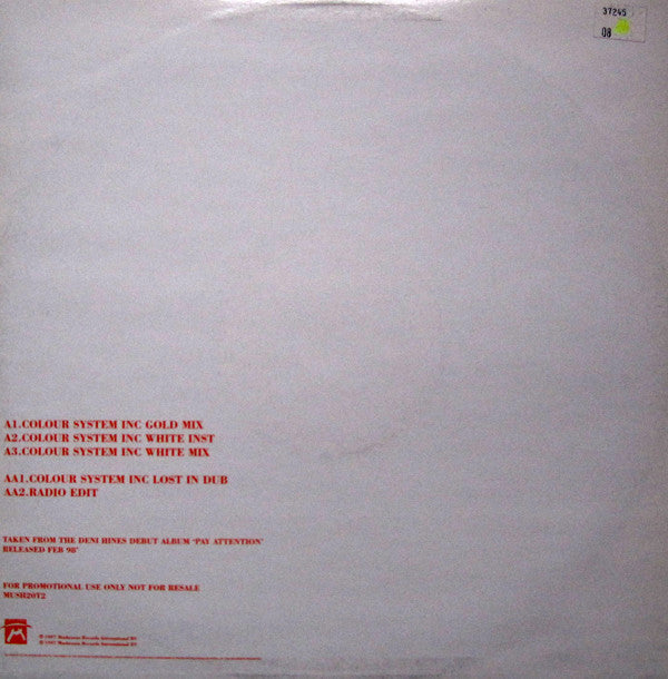 Deni Hines : Delicious (Colour System Inc Mixes) (12", Promo)