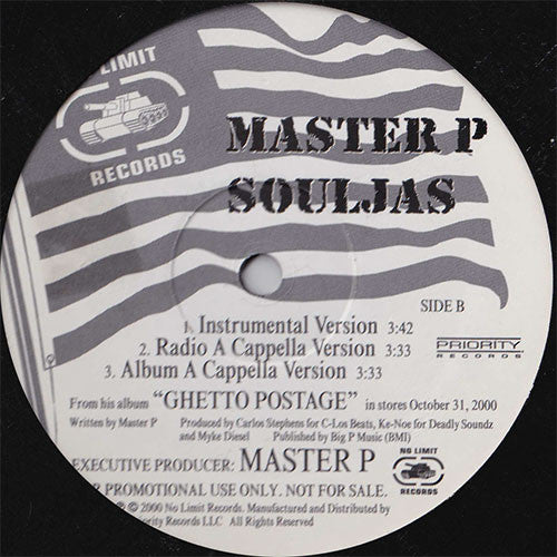 Master P : Souljas (12", Promo)
