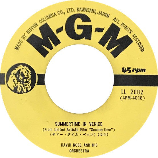 David Rose & His Orchestra : Love Is A Many Splendored Thing (7")