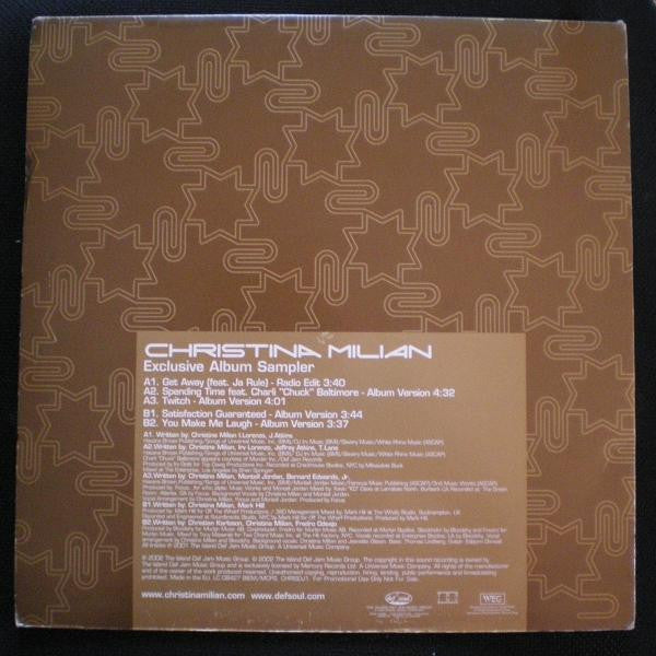 Christina Milian : Exclusive Album Sampler (12", Promo, Smplr)
