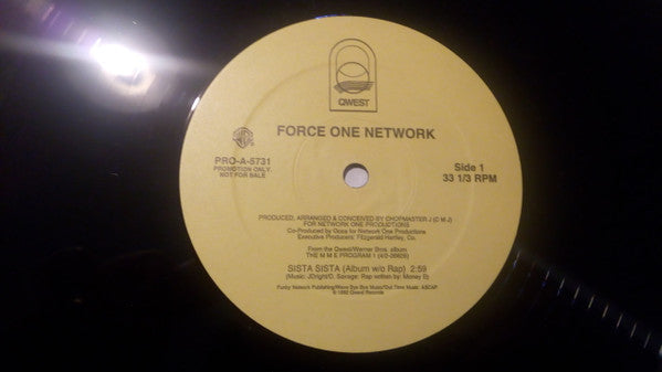 Force One Network : Sista Sista (12", Promo)
