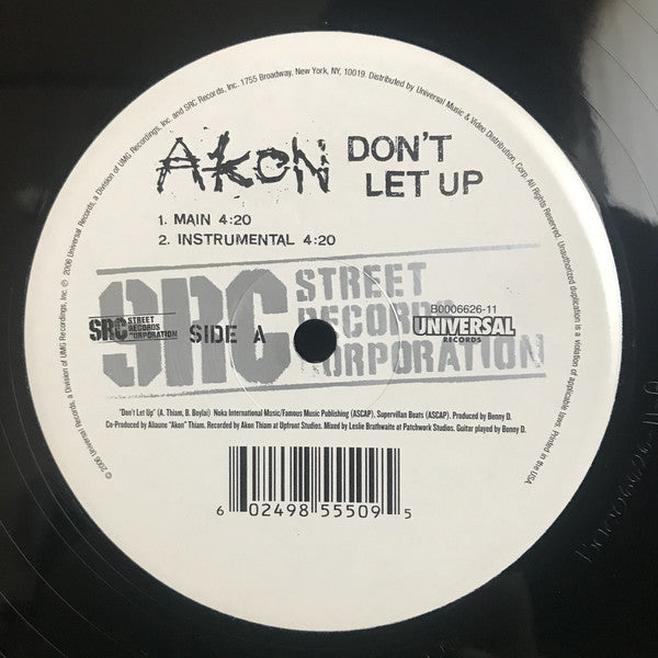 Akon : Don't Let Up (12")