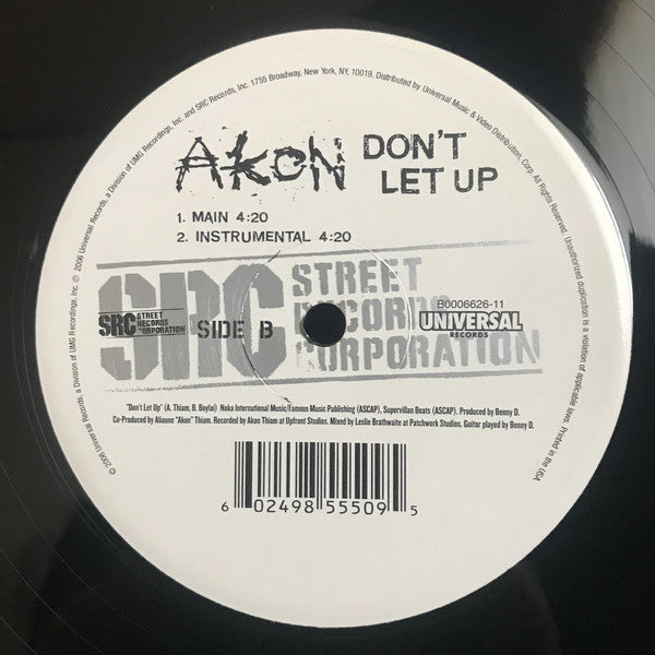 Akon : Don't Let Up (12")