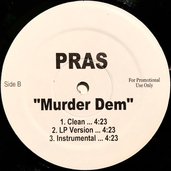 Pras Michel : Yeah Eh' Yeah Eh' / Murder Dem (12", Promo)