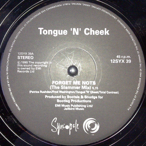 Tongue N Cheek : Forget Me Nots (12", Single)