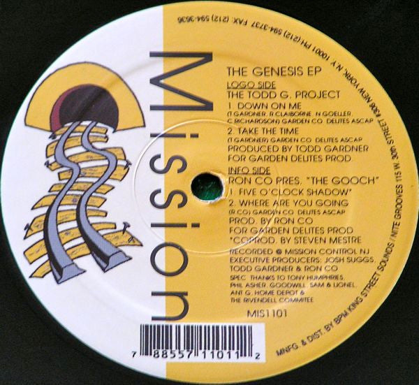 Todd Gardner / Ron Co Pres. The Gooch : The Genesis EP (12", EP)