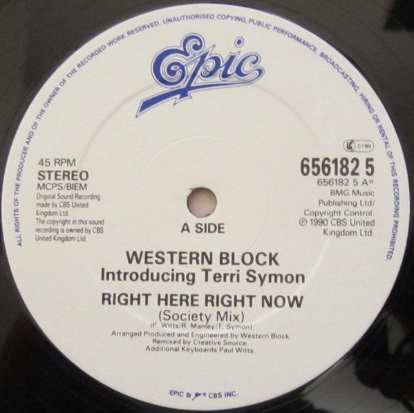 Western Block : Right Here Right Now (Remix) (12")