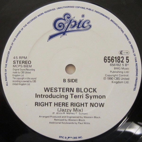 Western Block : Right Here Right Now (Remix) (12")