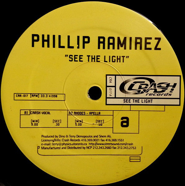 Phillip Ramirez : See The Light (12")