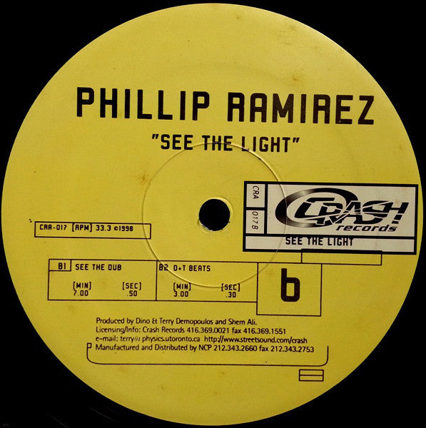 Phillip Ramirez : See The Light (12")