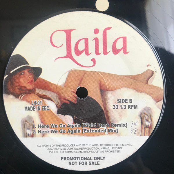 Laila Bagge : Here We Go Again Remixes (12", Promo)
