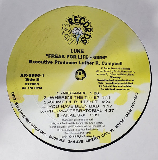 Luke : Freak For Life - 6996 (2xLP, Album)