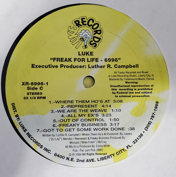 Luke : Freak For Life - 6996 (2xLP, Album)