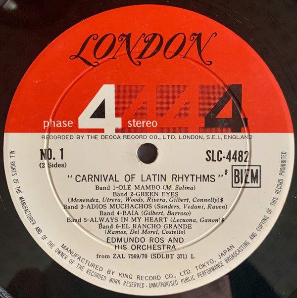 Edmundo Ros : Carnival of Latin Rhythms (LP, Comp)