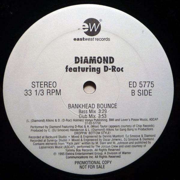 Diamond (19) Feat. D-Roc : Bankhead Bounce (12", Promo)