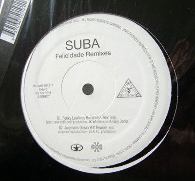 Suba : Felicidade Remixes (12")