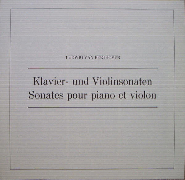 Ludwig van Beethoven, Wilhelm Kempff • Yehudi Menuhin : 10 Sonaten Variationen Und Rondo Für Klavier Und Violine (5xLP, Comp, Club, RE + Box)