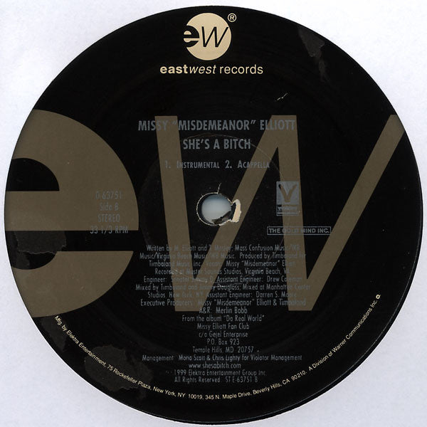 Missy Elliott : She's A Bitch (12")