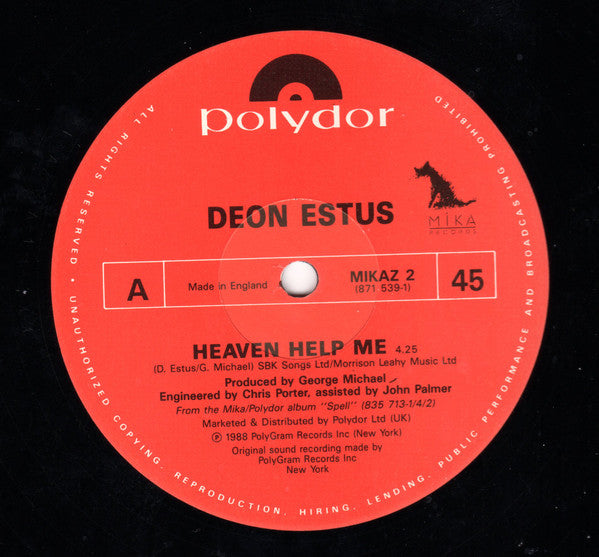 Deon Estus : Heaven Help Me (12")