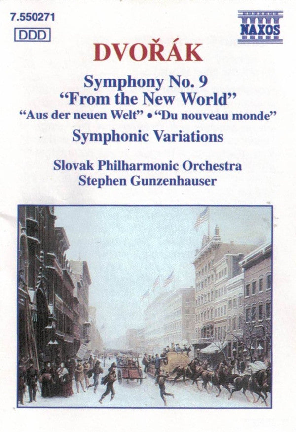 Antonín Dvořák - Slovak Philharmonic Orchestra, Stephen Gunzenhauser : Symphony No.9 - Symphonic Variations (MD, Album)