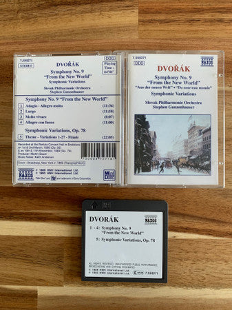 Antonín Dvořák - Slovak Philharmonic Orchestra, Stephen Gunzenhauser : Symphony No.9 - Symphonic Variations (MD, Album)
