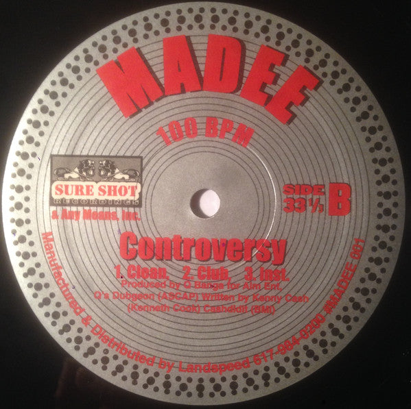 Madee : Dreams [2001] / Controversy (12")