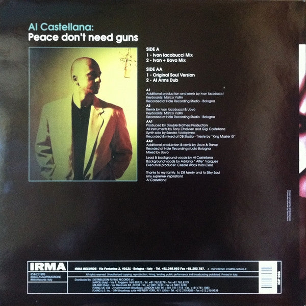 Al Castellana : Peace Don't Need Guns (12")