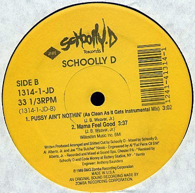 Schoolly D : Pussy Ain't Nothin' (12")