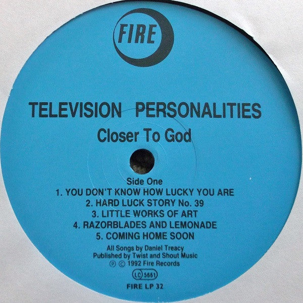 Television Personalities : Closer To God (2xLP, Album)