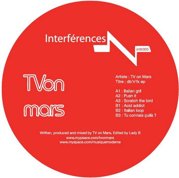 TV On Mars : Db N' Fx EP (12", EP)