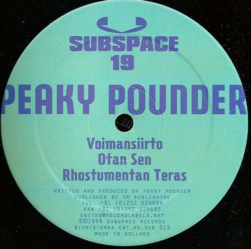 Peaky Pounder : Taulettimessa (12")