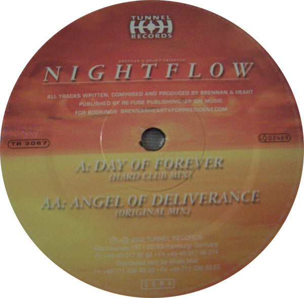 Brennan & Heart Presents Nightflow (2) : Day Of Forever / Angel Of Deliverance (12")