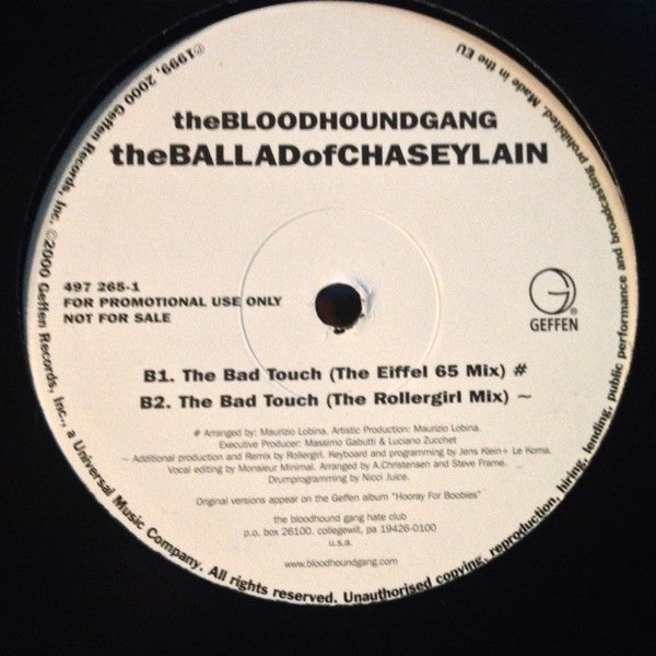 Bloodhound Gang : The Ballad Of Chasey Lain (12", Promo)
