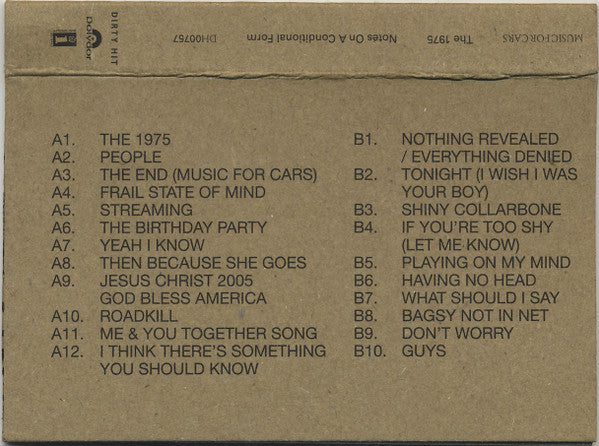 The 1975 : Notes On A Conditional Form (Cass, Album, Yel)